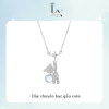 Dây chuyền bạc gấu cute